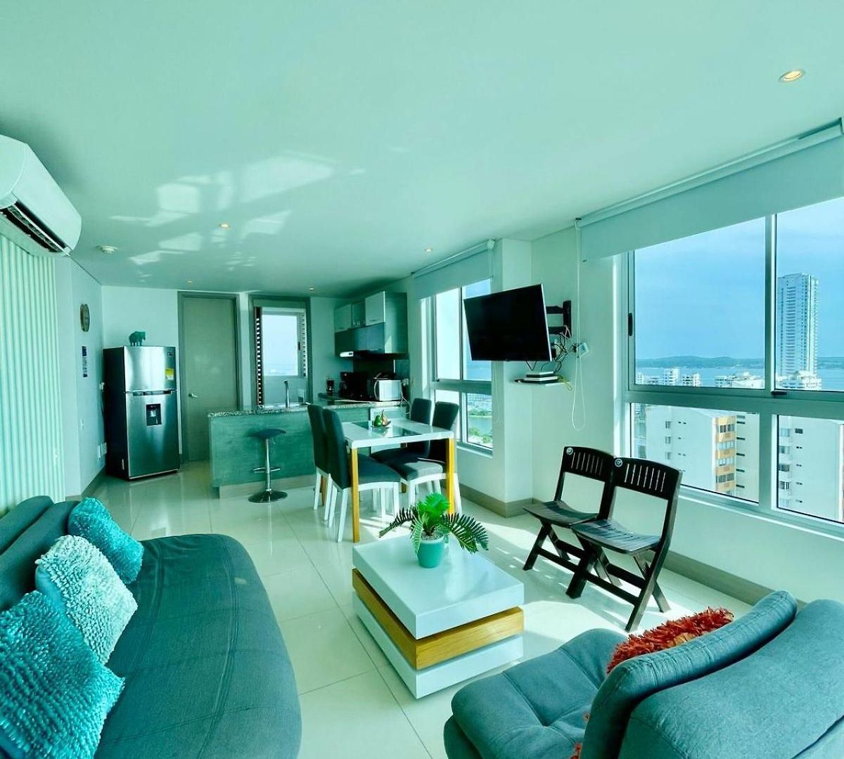 Apartamento Frente Al Mar Palmettos Eliptic Uno Cartagena